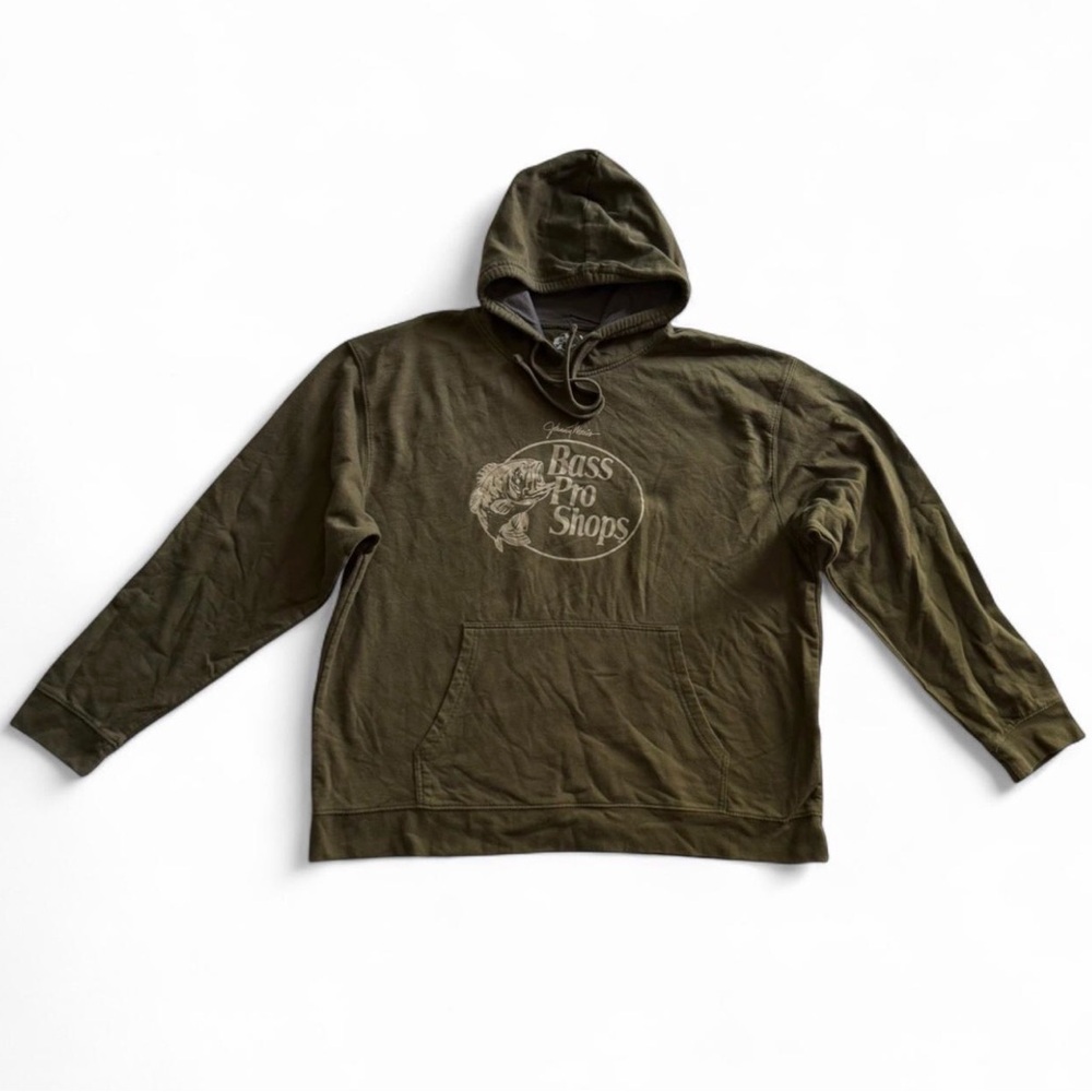 Bass Pro Shops Johnny Morris Signature Hoodie XL Olive Green